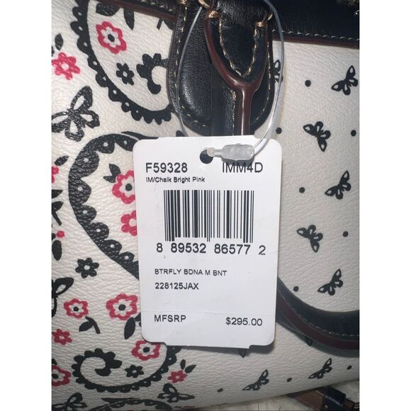 Coach Women's Black and White Handbag - Picture 5 of 6